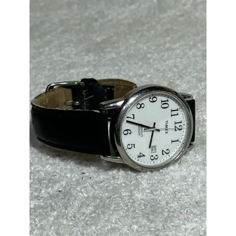 Timex Easy Reader Watch Analog Display, Indiglo Watch Dial Stainless Steel Back
